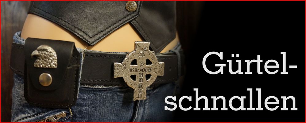 Ledergürtel Gürtelschnallen Western Rock Merchandise Biker